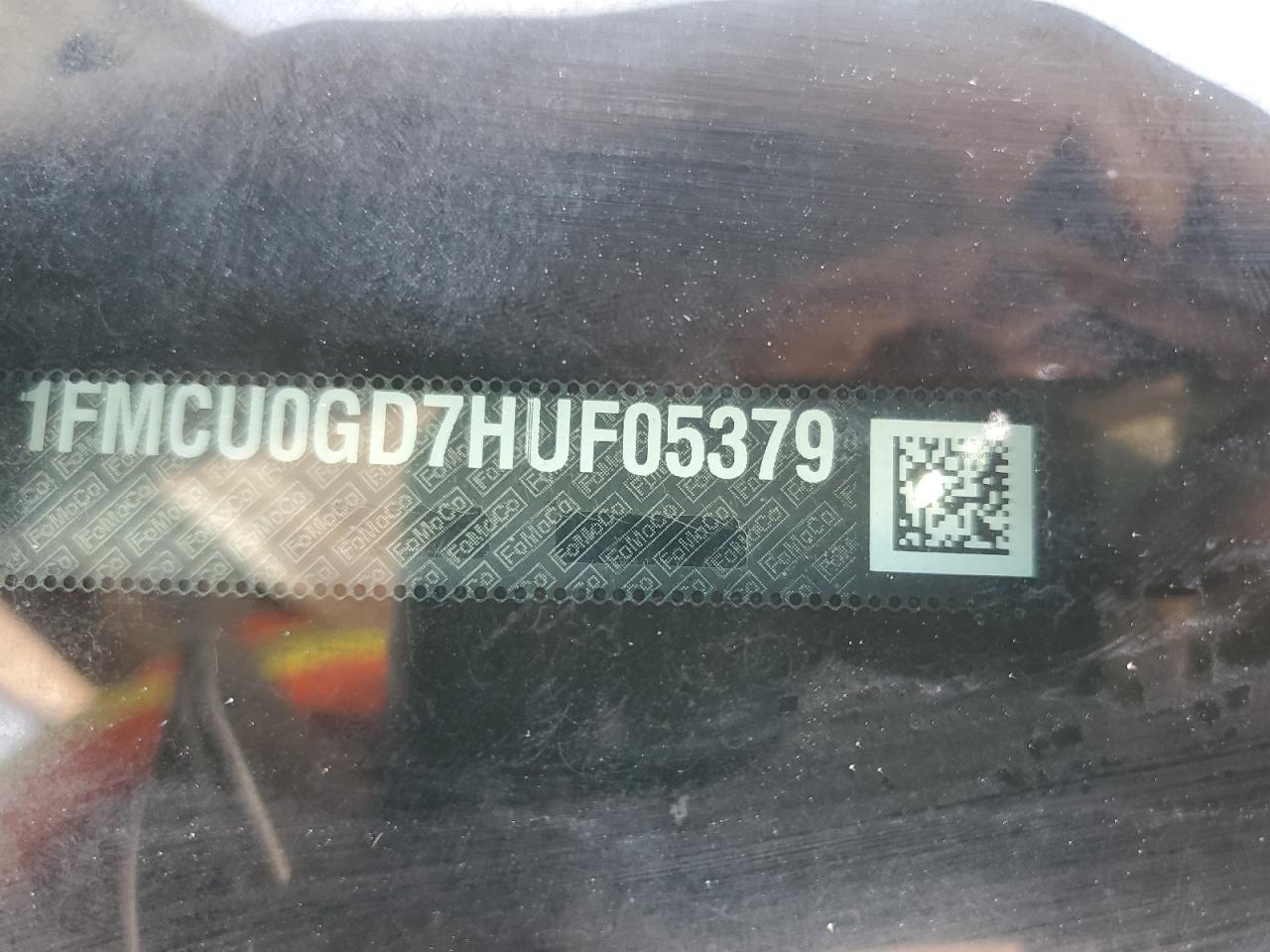 2017 Ford Escape Se VIN: 1FMCU0GD7HUF05379 Lot: 64056105