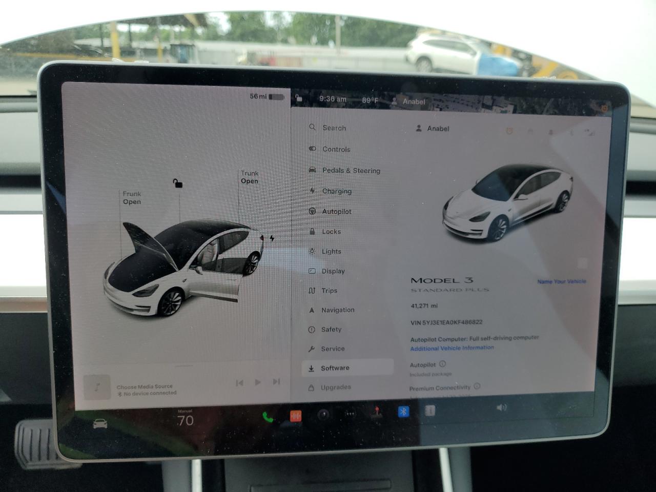 2019 Tesla Model 3 VIN: 5YJ3E1EA0KF486822 Lot: 62932885