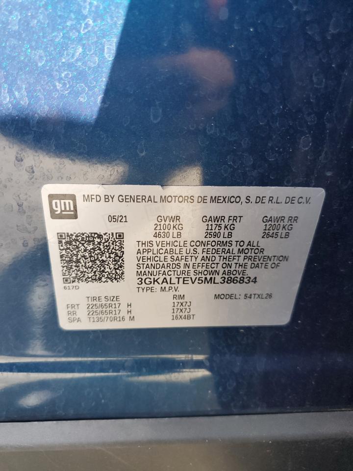 2021 GMC Terrain Sle VIN: 3GKALTEV5ML386834 Lot: 62915845