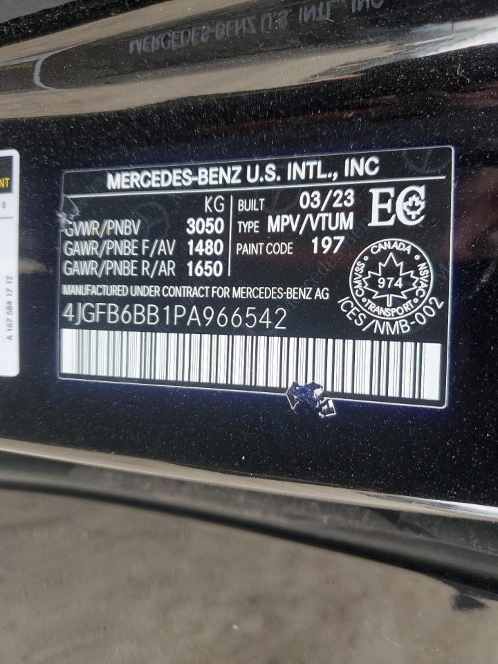 2023 Mercedes-Benz Gle Amg 53 4Matic VIN: 4JGFB6BB1PA966542 Lot: 59309815