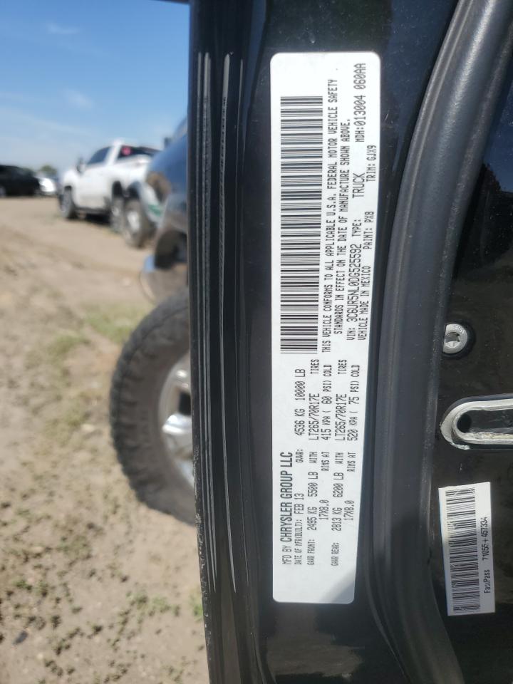 2013 Ram 2500 Laramie VIN: 3C6UR5NL0DG525592 Lot: 62958515