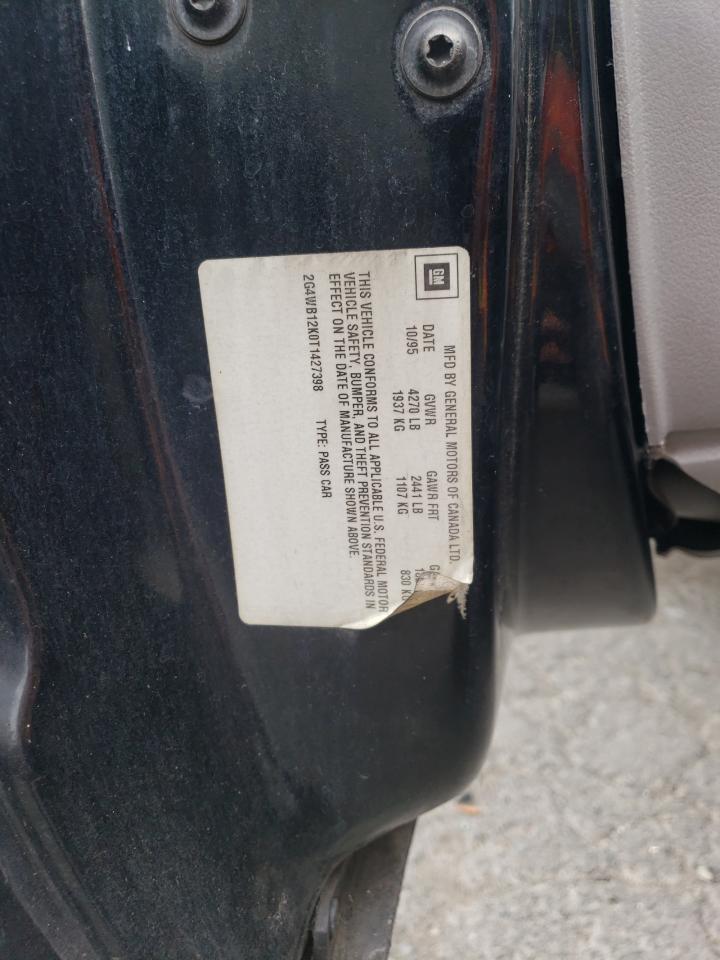 1996 Buick Regal Custom VIN: 2G4WB12K0T1427398 Lot: 64276555