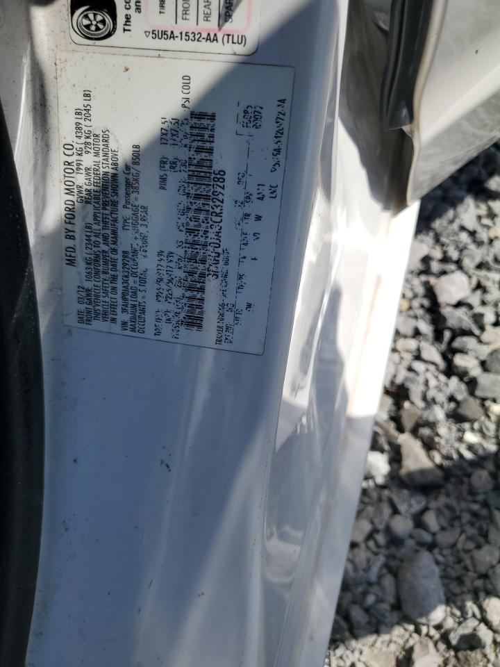 2012 Ford Fusion Sel VIN: 3FAHP0JA3CR329288 Lot: 64626335