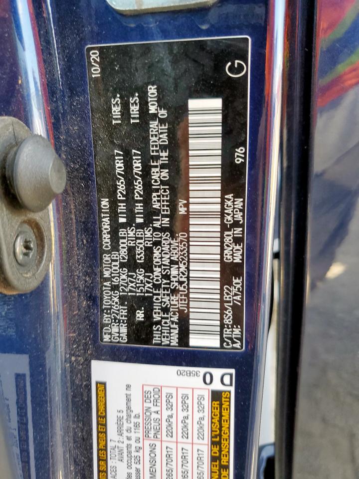2021 Toyota 4Runner Sr5 VIN: JTEFU5JR2M5233570 Lot: 64588995