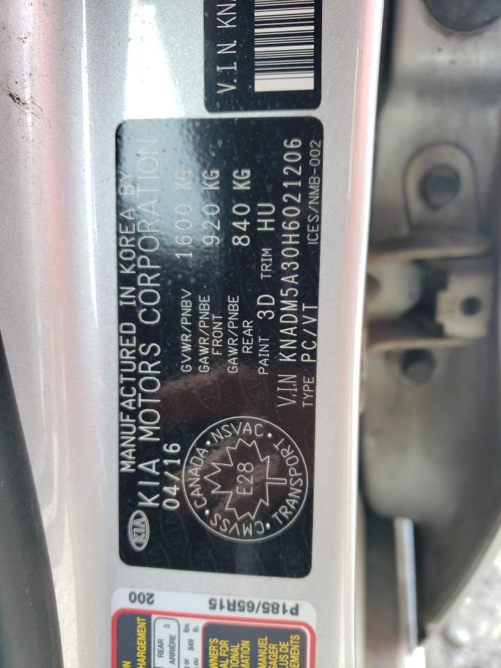 2017 Kia Rio Lx VIN: KNADM5A30H6021206 Lot: 65123835