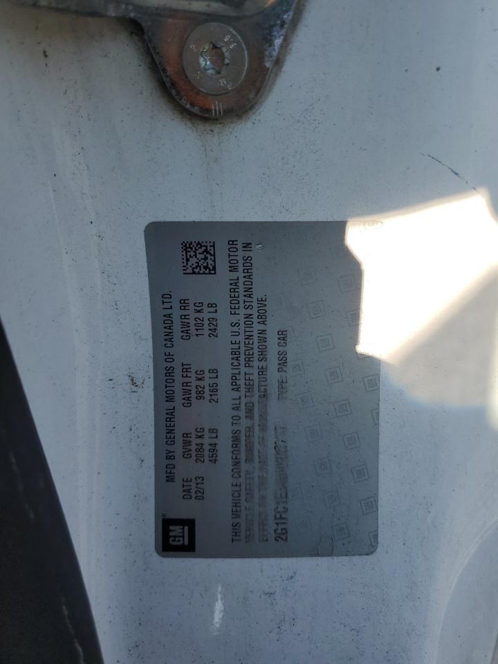 2013 Chevrolet Camaro Lt VIN: 2G1FC1E34D9200717 Lot: 66922175