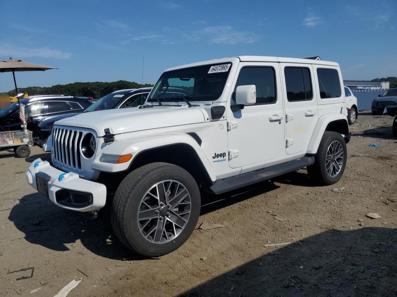 2022 Jeep Wrangler Unlimited Sahara 4Xe white null hybrid 1C4JJXP61NW187161 photo #1
