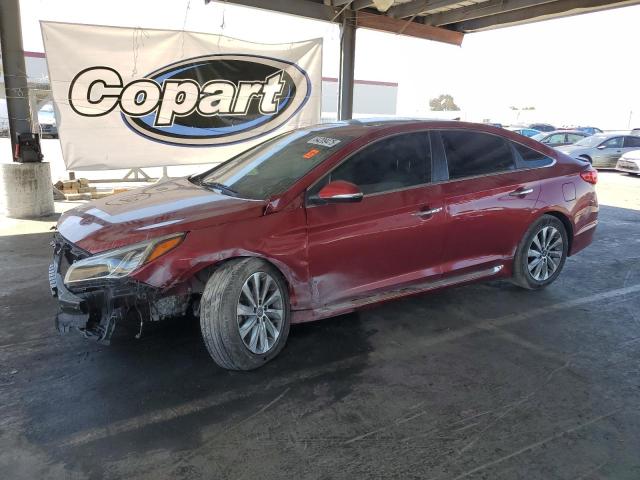 Sedans HYUNDAI SONATA 2016 Burgundy