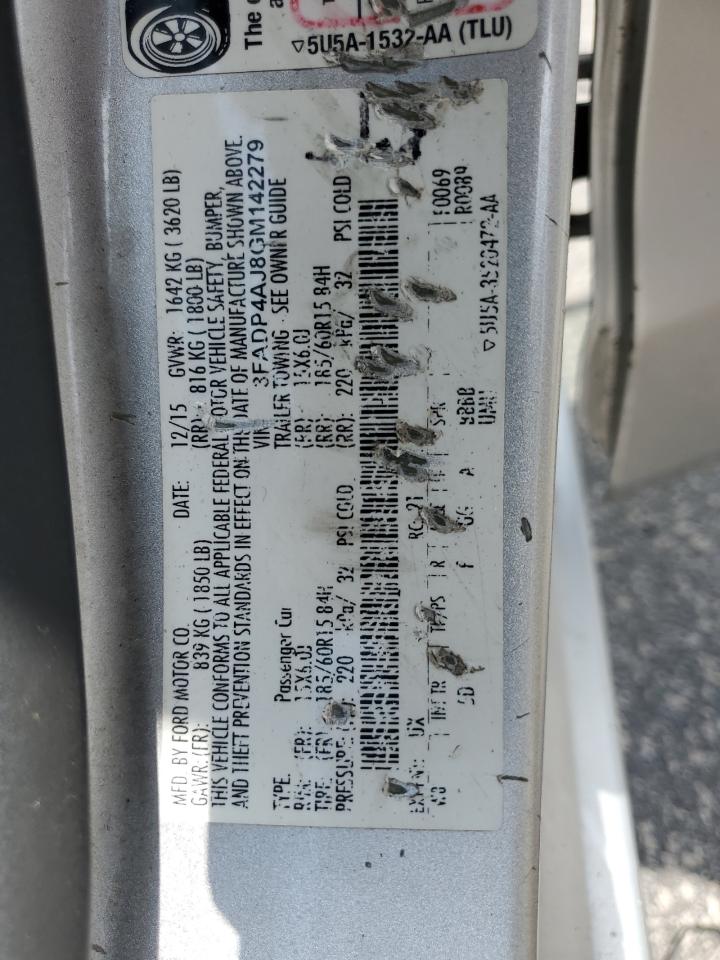 3FADP4AJ8GM142279 2016 Ford Fiesta S