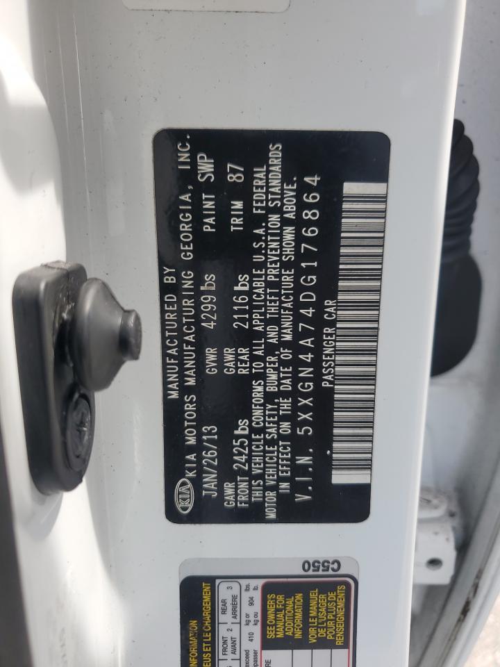 2013 Kia Optima Ex VIN: 5XXGN4A74DG176864 Lot: 64079995