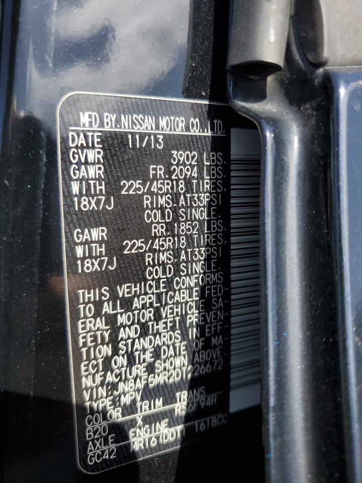 JN8AF5MR2DT226672 2013 Nissan Juke S