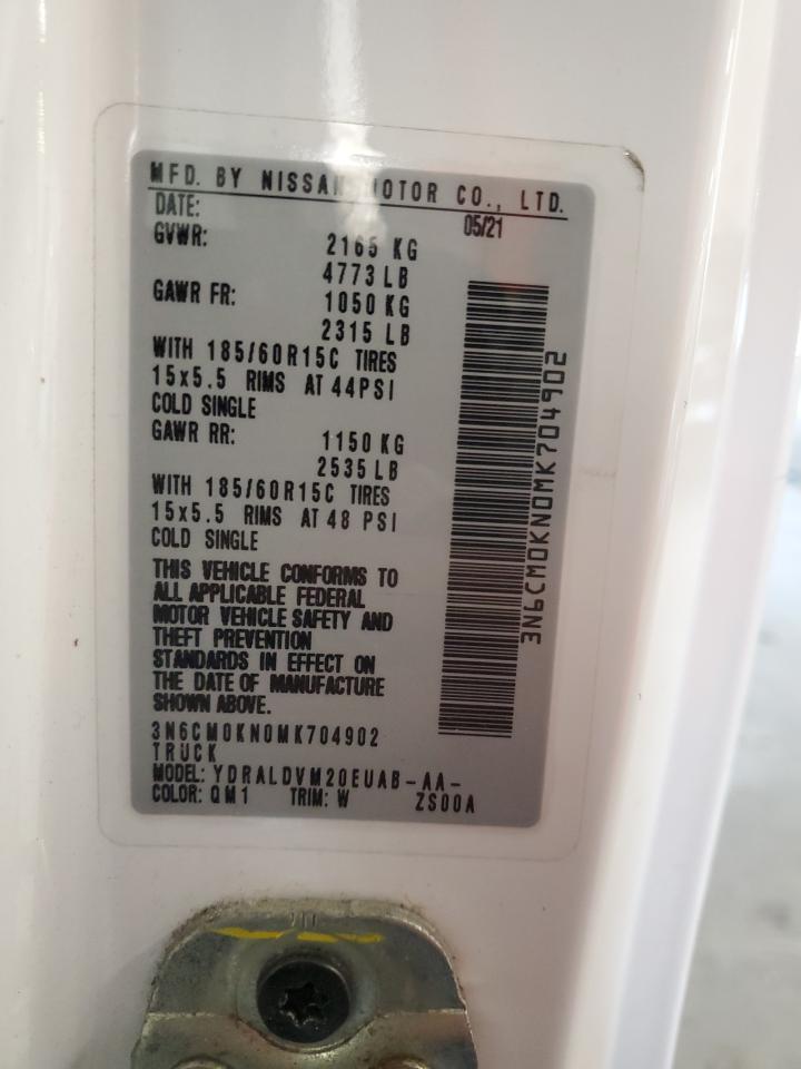 2021 Nissan Nv200 2.5S VIN: 3N6CM0KN0MK704902 Lot: 66715065