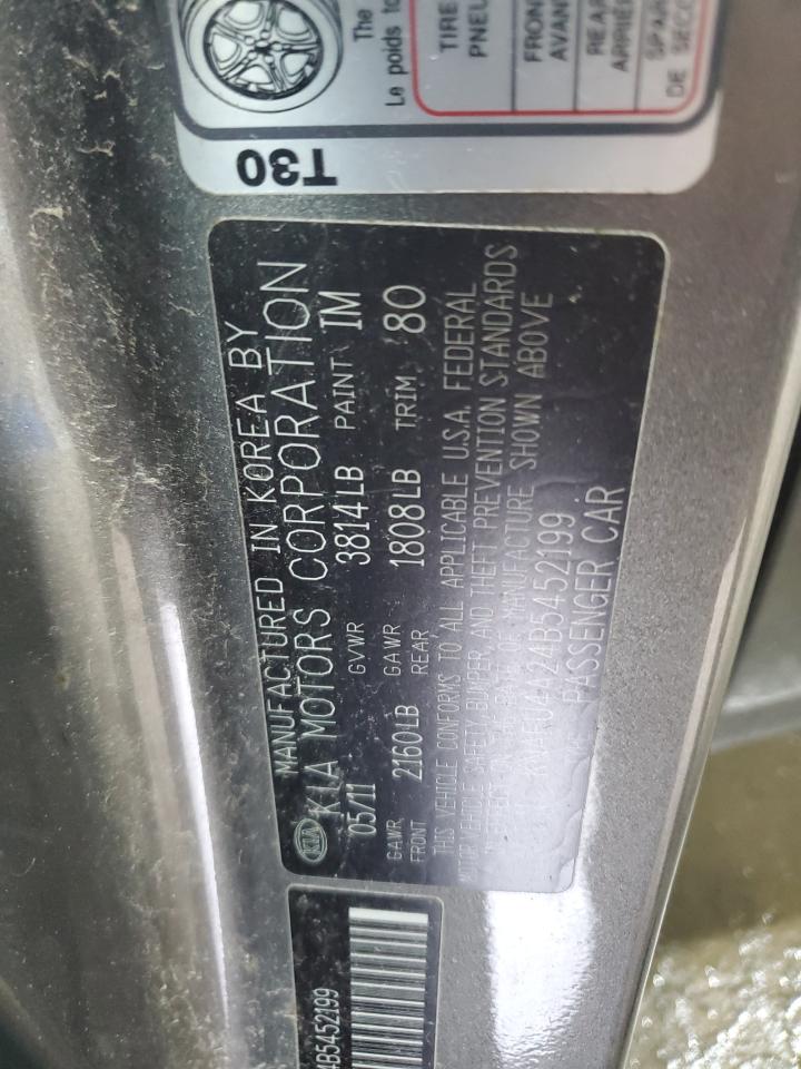2011 Kia Forte Ex VIN: KNAFU4A24B5452199 Lot: 64467805
