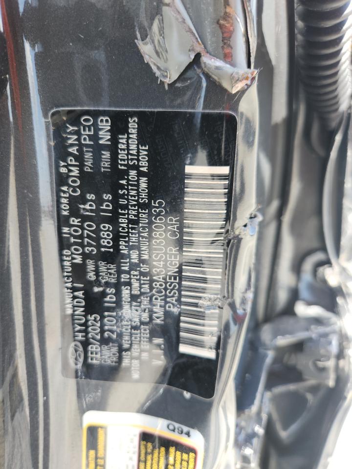 2025 Hyundai Venue Sel VIN: KMHRC8A34SU380635 Lot: 62304145