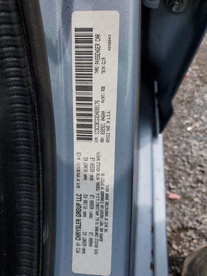 2013 Chrysler 200 Limited VIN: 1C3CCBCG3DN699176 Lot: 64836005