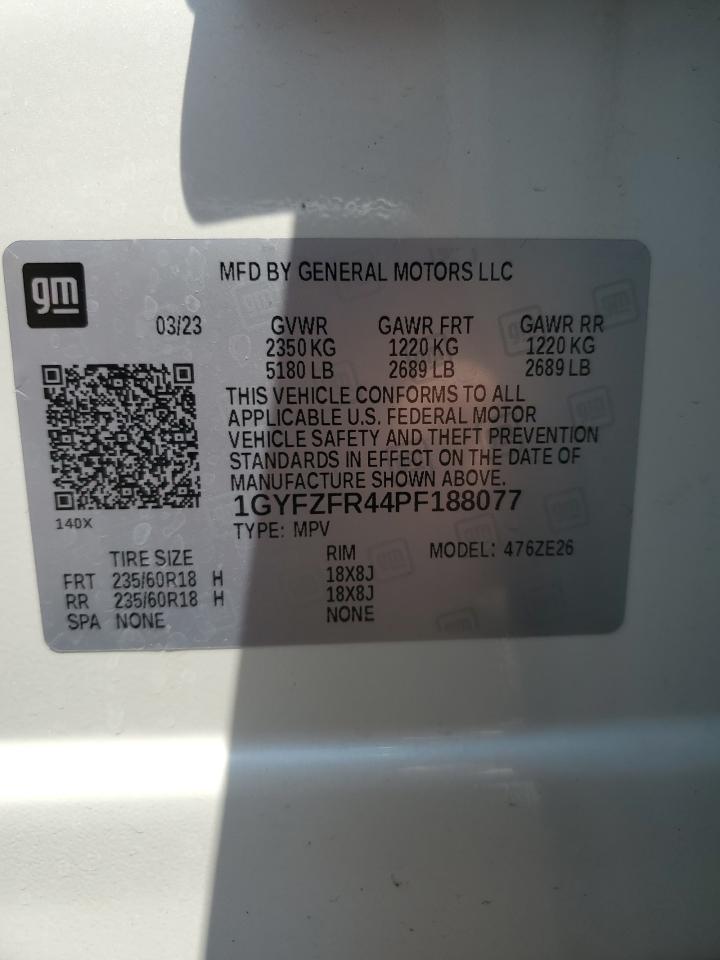 2023 Cadillac Xt4 Sport VIN: 1GYFZFR44PF188077 Lot: 64066155