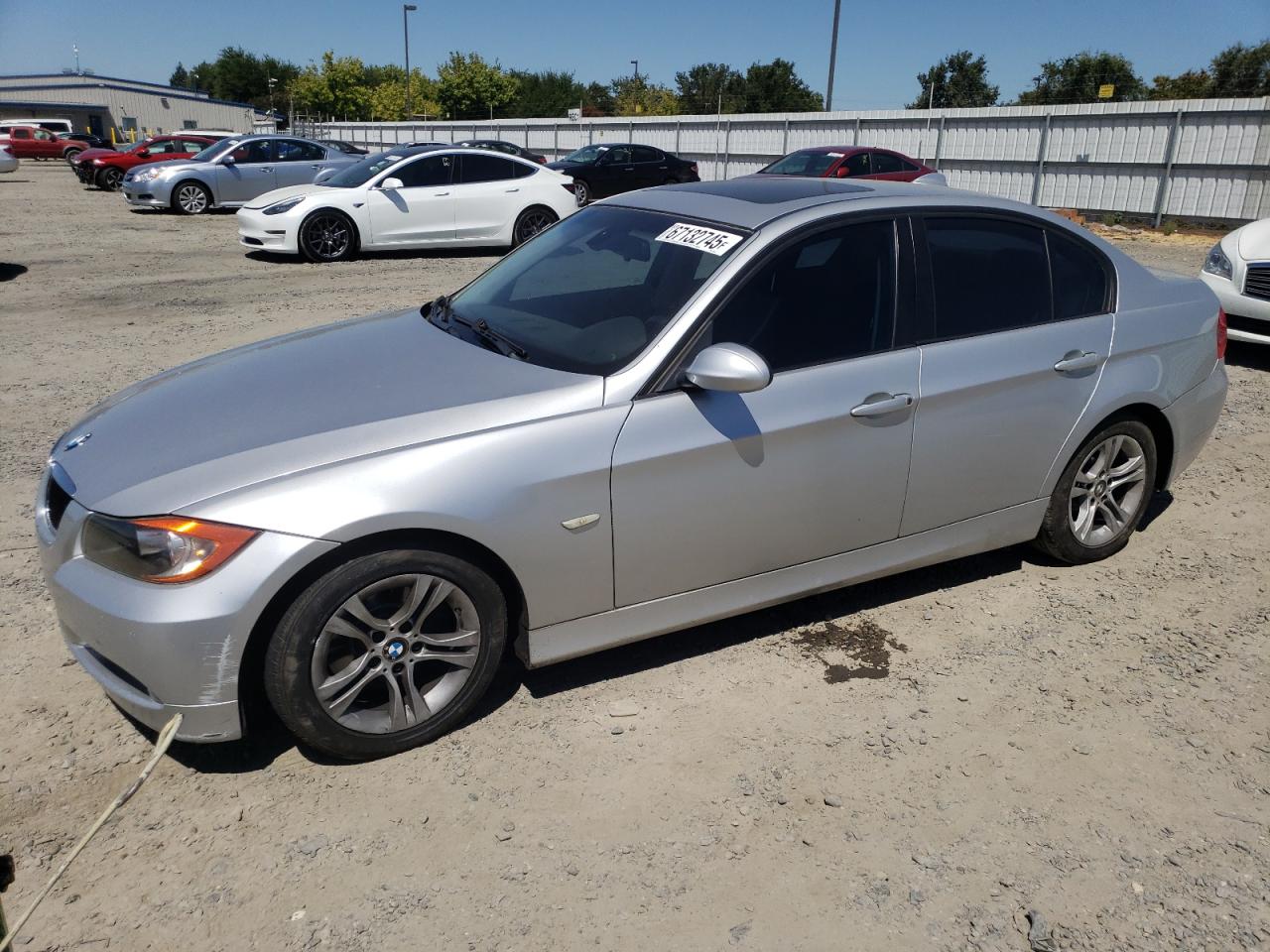 2008 BMW 328 I Sulev silver null gas WBAVC53538FZ86955 photo #1