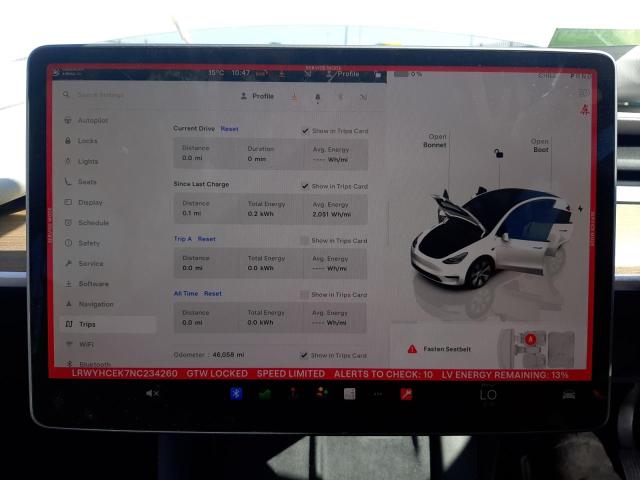 2022 TESL MODEL Y LO