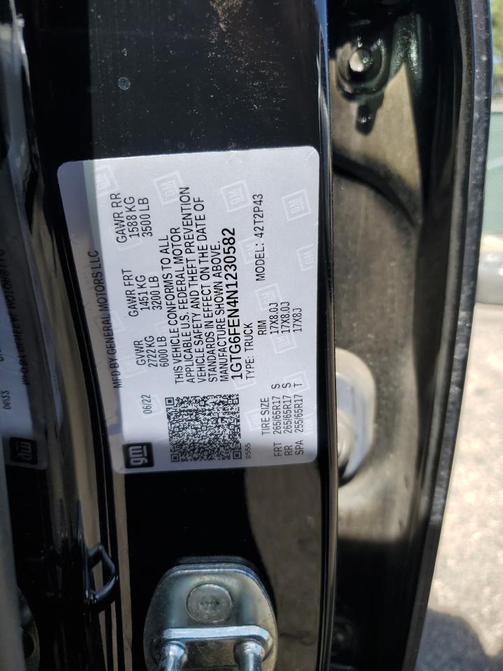 2022 GMC Canyon At4 VIN: 1GTG6FEN4N1230582 Lot: 63460805