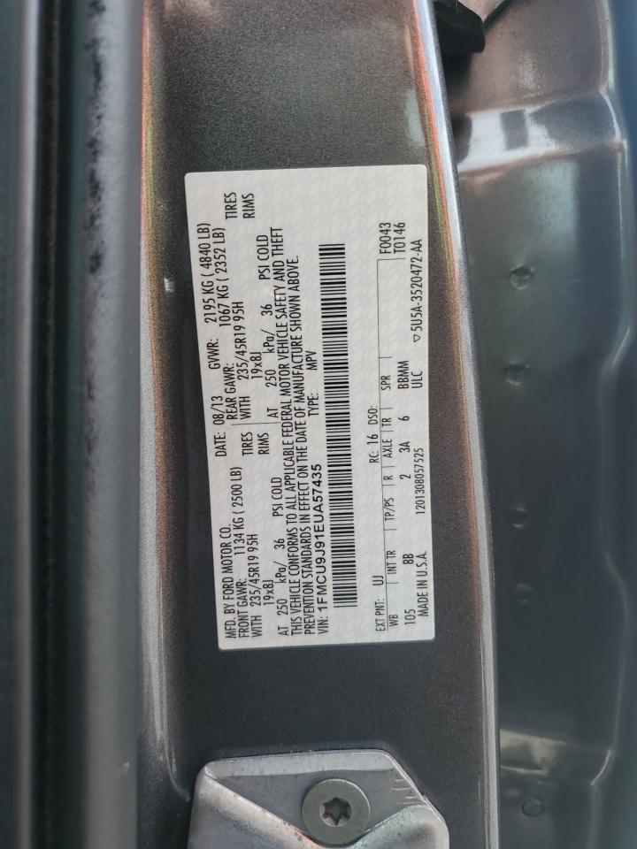 2014 Ford Escape Titanium VIN: 1FMCU9J91EUA57435 Lot: 63530105