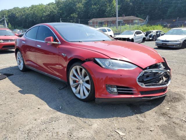 Hatchbacks TESLA MODEL S 2014 Red