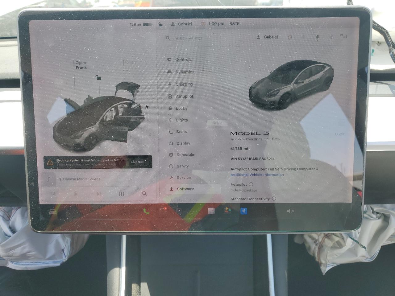 2020 Tesla Model 3 VIN: 5YJ3E1EA5LF805214 Lot: 63230185