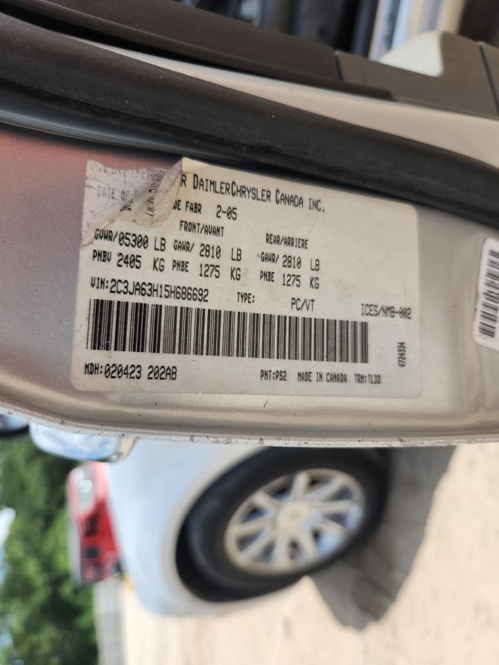 2005 Chrysler 300C VIN: 2C3JA63H15H686692 Lot: 64210665