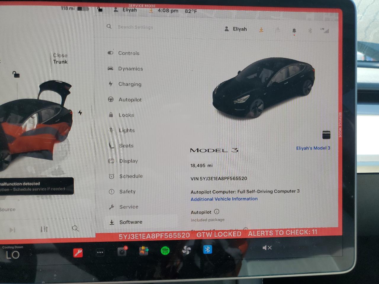2023 Tesla Model 3 VIN: 5YJ3E1EA8PF565520 Lot: 64574935