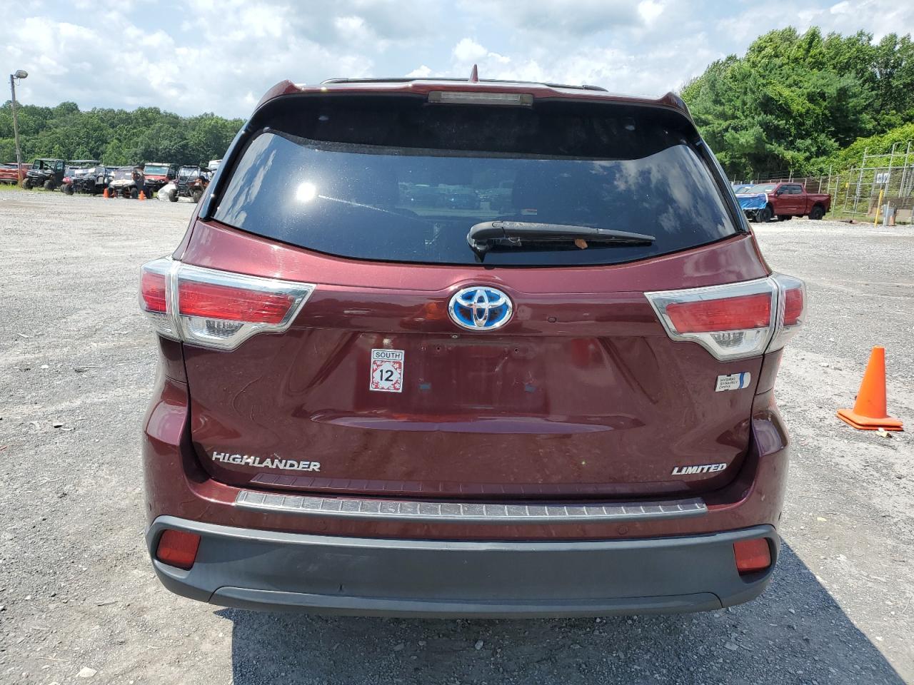 2015 Toyota Highlander Hybrid Limited VIN: 5TDDCRFH2FS007208 Lot: 65349775