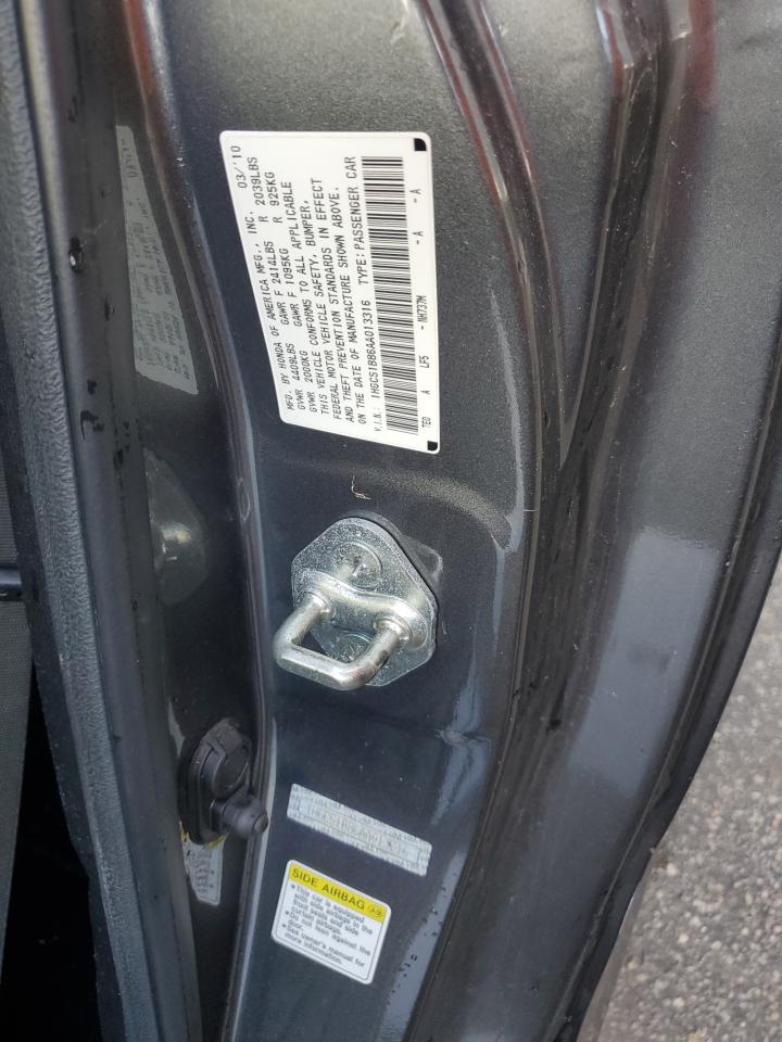 2010 Honda Accord Exl VIN: 1HGCS1B86AA013316 Lot: 64412795