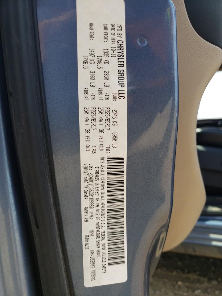 2012 Chrysler Town & Country Touring L VIN: 2C4RC1CG5CR169860 Lot: 66026225