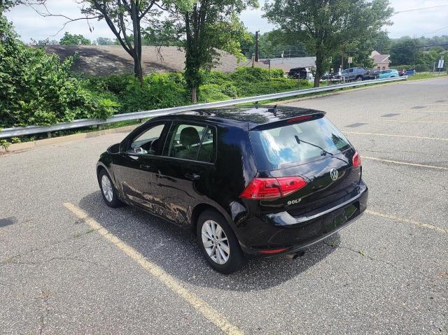 Hatchbacks VOLKSWAGEN GOLF 2015 Czarny