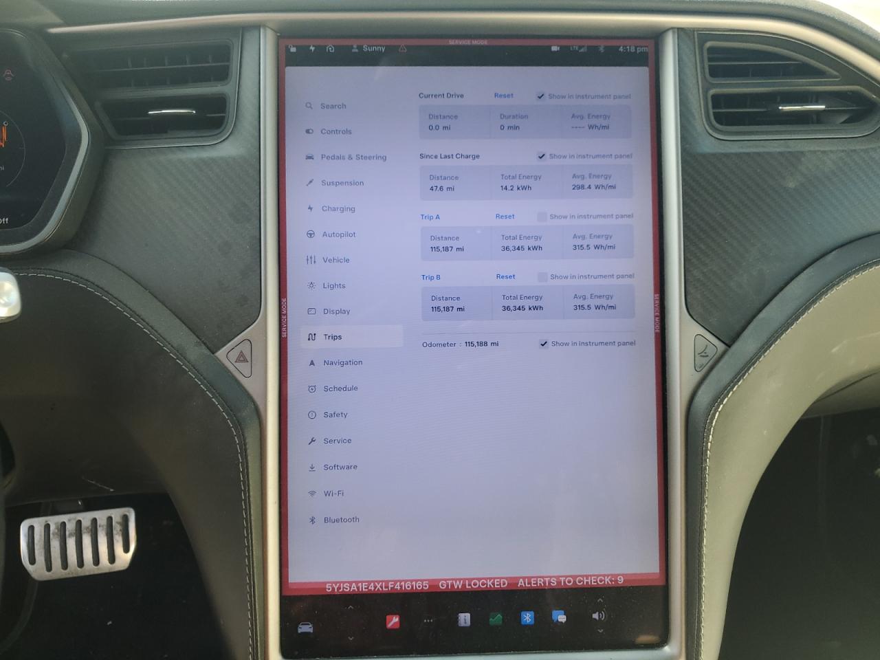 2020 Tesla Model S VIN: 5YJSA1E4XLF416165 Lot: 64854955