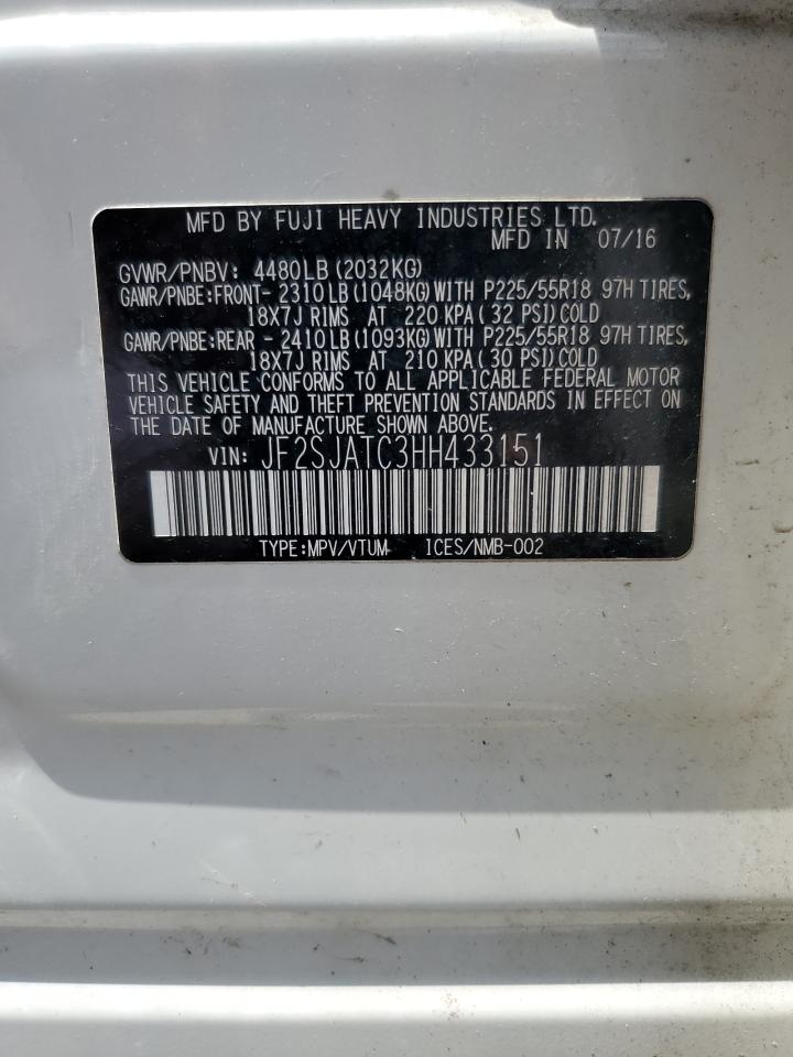 jf2sjatc3hh433151 JF2SJATC3HH433151 2017 Subaru Forester 2.5I Touring