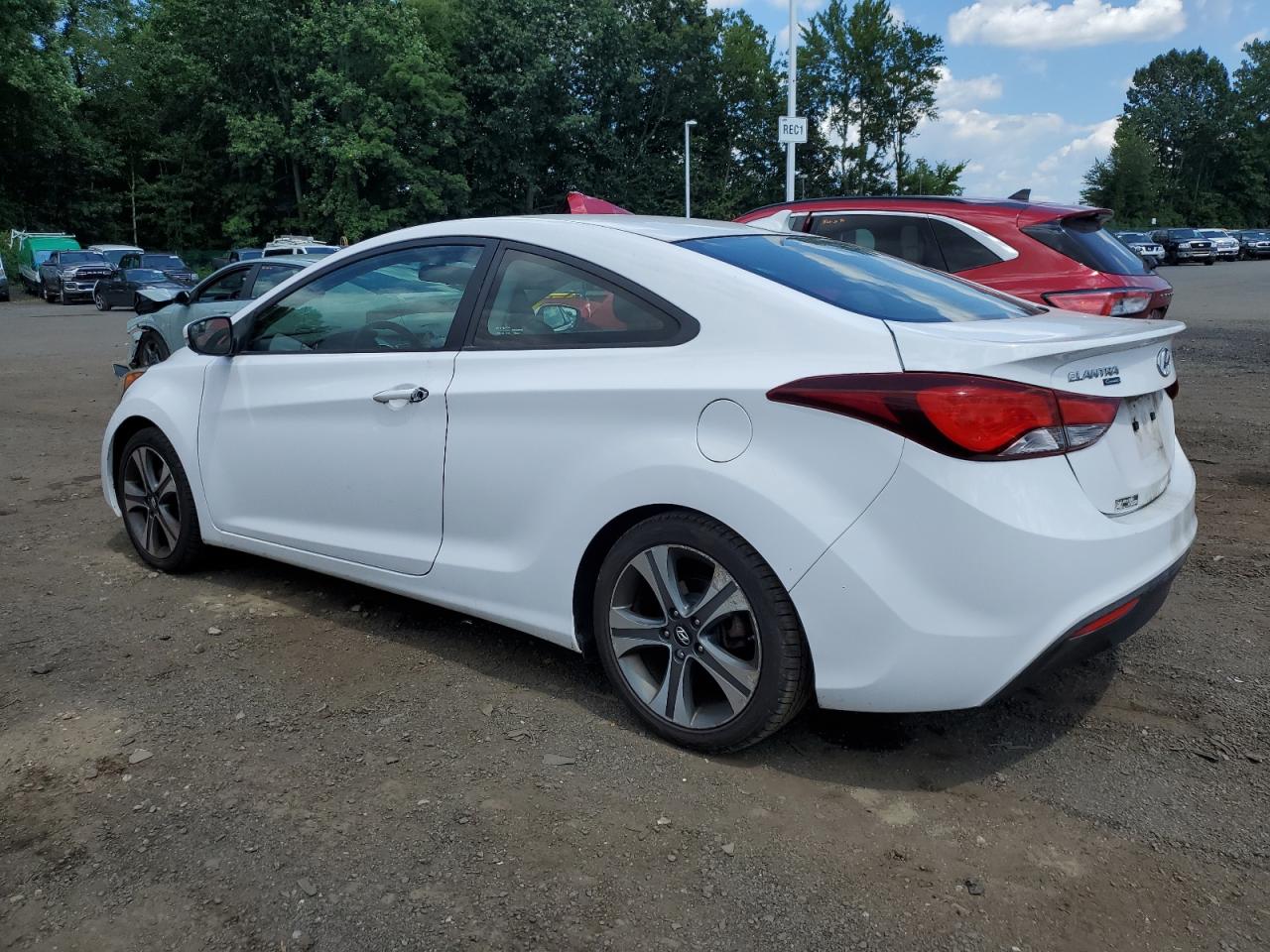 2014 Hyundai Elantra Coupe Gs white null gas KMHDH6AHXEU026506 photo #3
