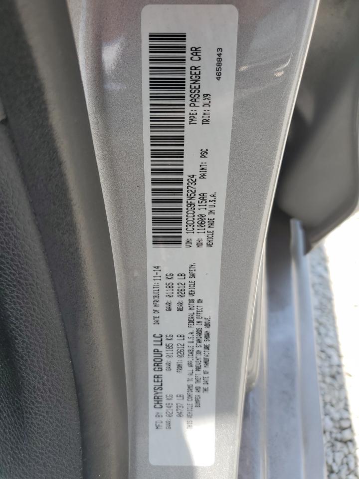 2015 Chrysler 200 C VIN: 1C3CCCCG9FN527324 Lot: 63549465