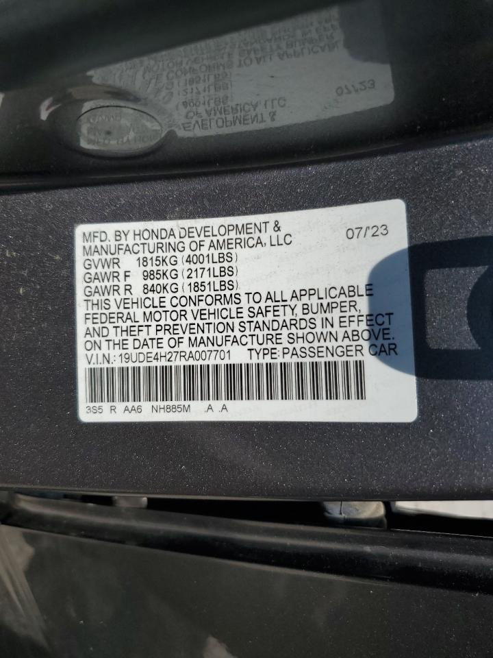 19ude4h27ra007701 19UDE4H27RA007701 2024 Acura Integra