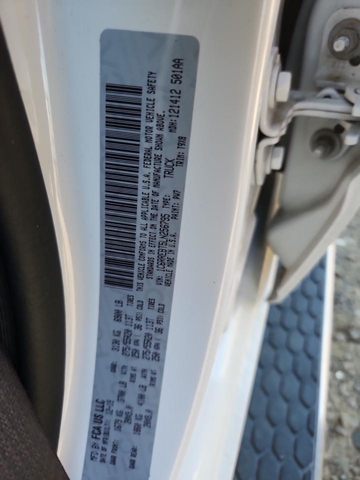 2020 Ram 1500 Big Horn/Lone Star VIN: 1C6RREBT5LN256795 Lot: 63320255