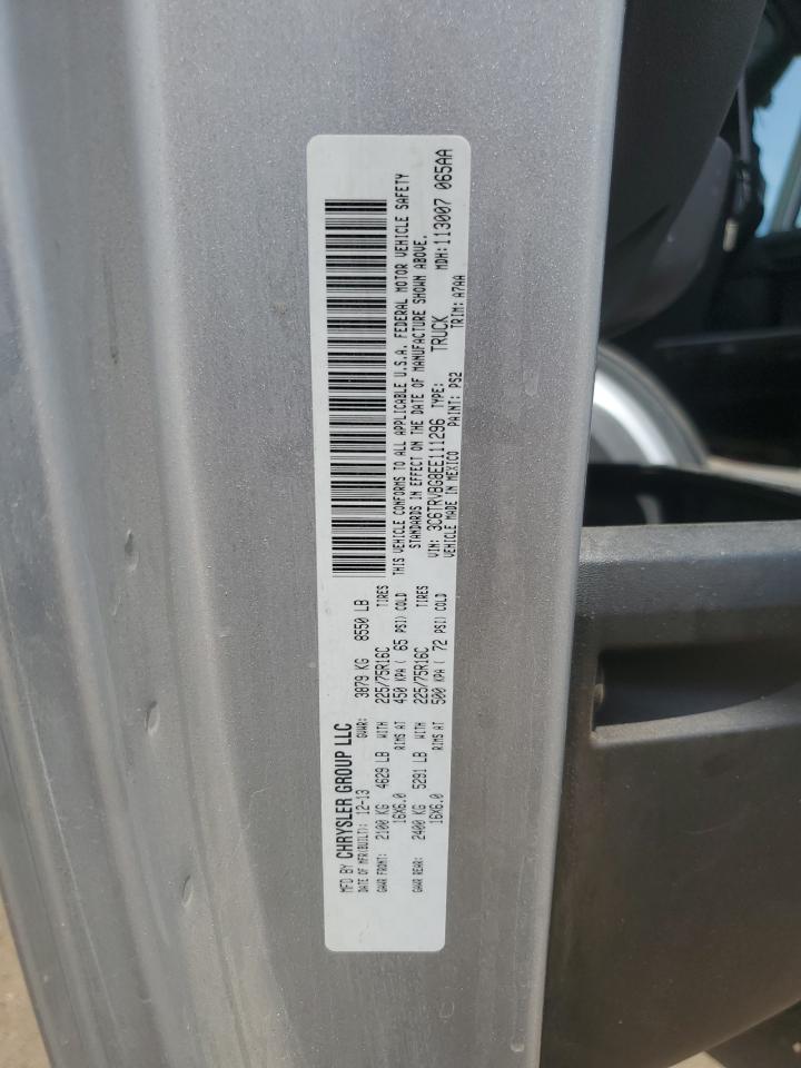 2014 Ram Promaster 1500 1500 High VIN: 3C6TRVBG8EE111296 Lot: 66442485