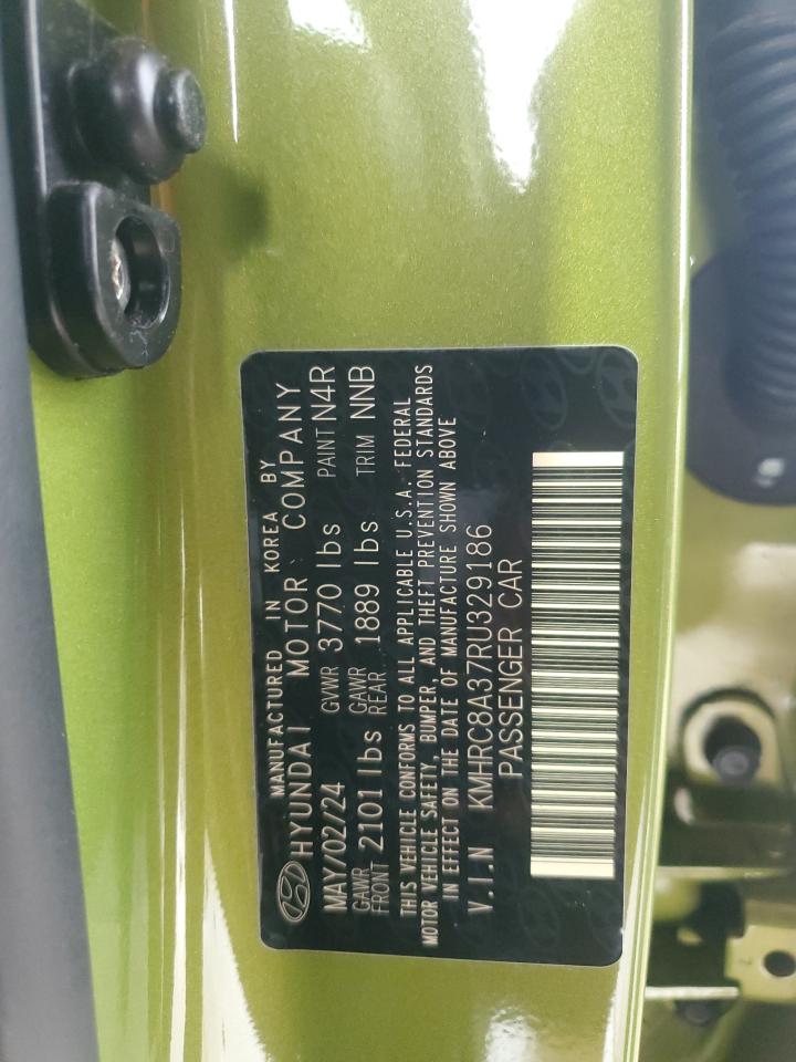 2024 Hyundai Venue Sel VIN: KMHRC8A37RU329186 Lot: 64008515