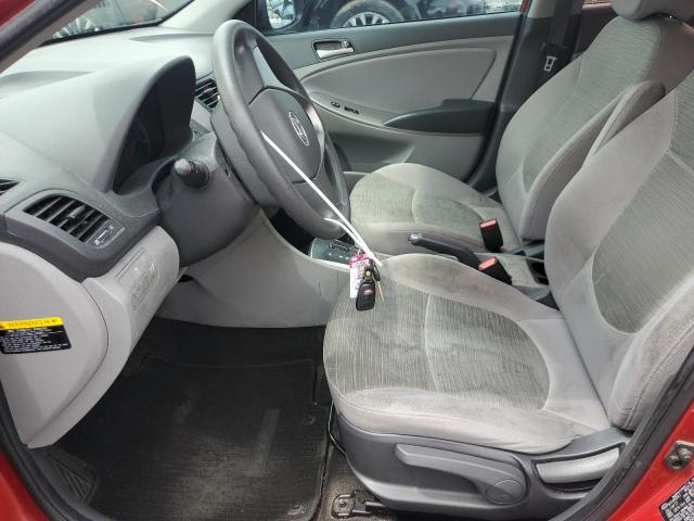  HYUNDAI ACCENT 2017 Czerwony