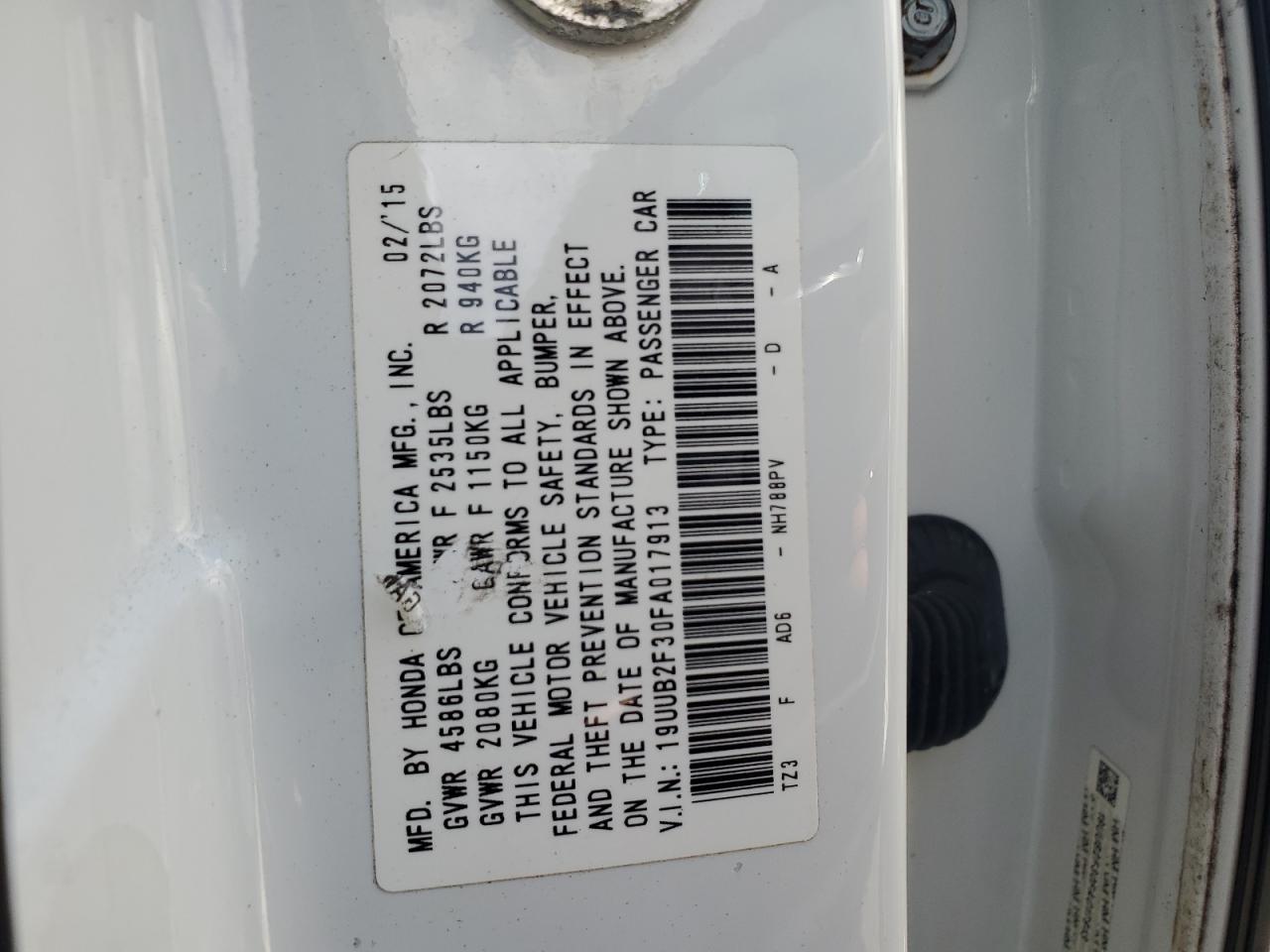 19uub2f30fa017913 19UUB2F30FA017913 2015 Acura Tlx