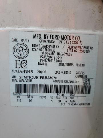 2015 FORD EDGE SEL  