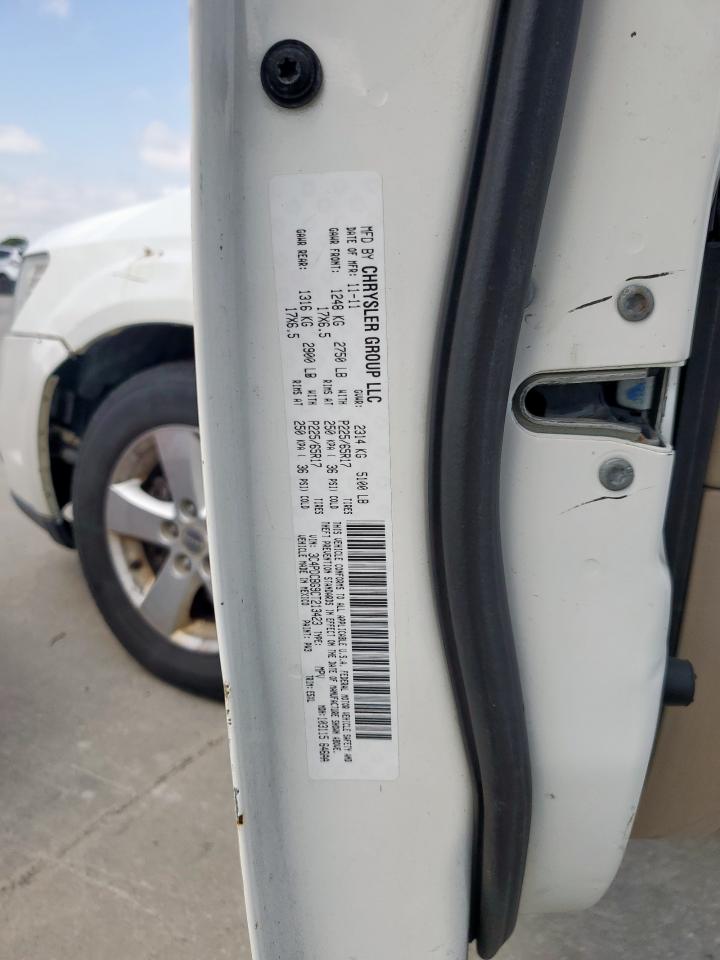 2012 Dodge Journey Sxt VIN: 3C4PDCBG9CT213423 Lot: 65246735