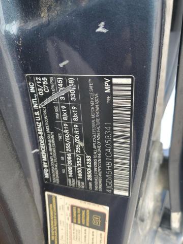 2012 MERCEDES-BENZ ML 350 4MATIC  