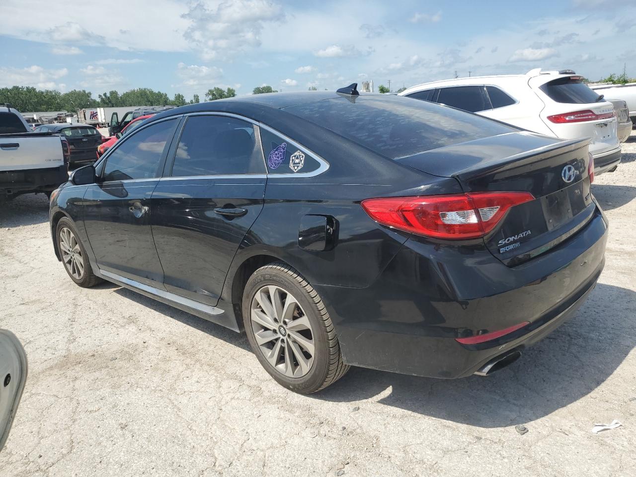 2015 Hyundai Sonata Sport black sedan gas 5NPE34AF8FH101628 photo #3