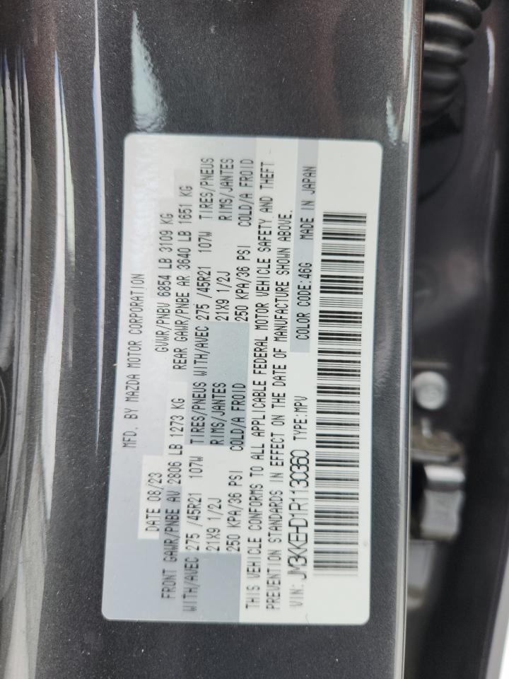2024 Mazda Cx-90 Premium Plus VIN: JM3KKEHD1R1130360 Lot: 63144035