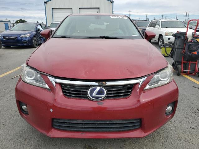 Hatchbacks LEXUS CT 200 2013 Czerwony