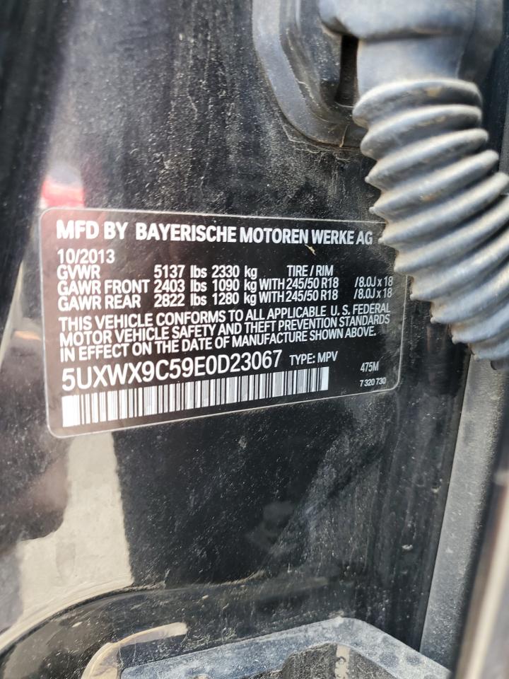 2014 BMW X3 xDrive28I VIN: 5UXWX9C59E0D23067 Lot: 65616675