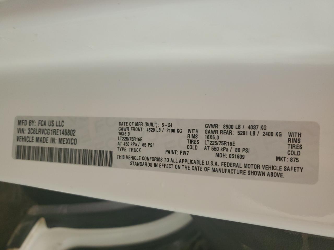 3C6LRVCG1RE146802 2024 Ram Promaster 2500 2500 High